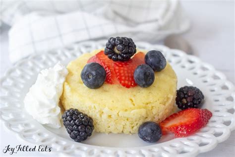 Keto Vanilla Mug Cake - Low Carb, Gluten-Free | Joy Filled Eats