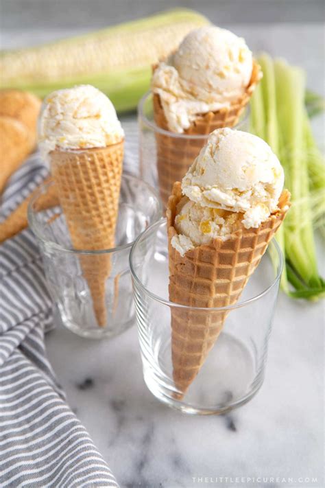 No Churn Corn Ice Cream - The Little Epicurean