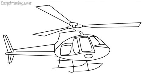 How to draw a Helicopter step by step for beginners | Drawings, Easy drawings, Draw