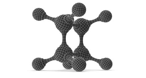 Cyclobutane Molecular Model - TurboSquid 1280077