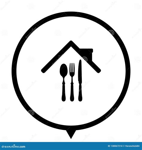 Restaurant Icon for Web Design Stock Vector - Illustration of dining ...