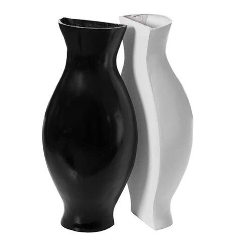 Tall Narrow Vase, Sleek Split Vase, Modern Floor Vase, Decorative Gift ...