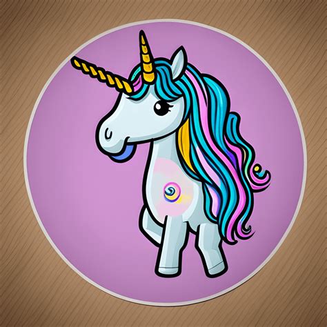 Cute Unicorn Stickers · Creative Fabrica