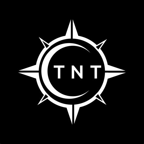 diseño de logotipo de tecnología abstracta tnt sobre fondo negro. concepto de logotipo de letra ...