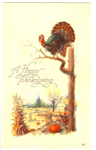 Vintage Thanksgiving Postcards : Viintage