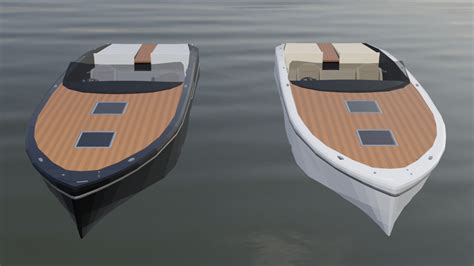 Speed Boats with interiors Low Poly