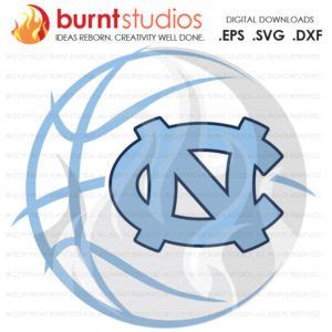 Digital File, UNC Chapel Hill University of North Carolina Logo Basketball Old Well Tar Heels ...