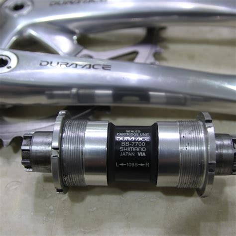 Dura ace 7700 Crankset with bottom bracket, Sports Equipment, Bicycles & Parts, Parts ...