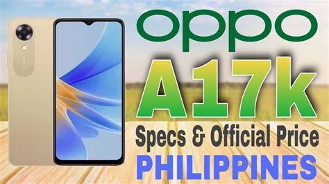 Oppo A17k Specs & Official Price in Philippines - YouTube