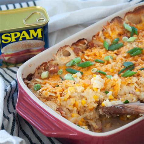 Cheesy hash Browns and SPAM Casserole - Ramshackle Pantry