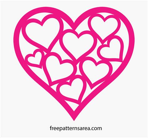 Heart Shaped Clipart Fancy - Free Valentine Svg Files For Cricut , Free ...