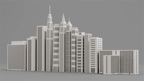 3D Model Paper Skyscrapers - TurboSquid 2184809