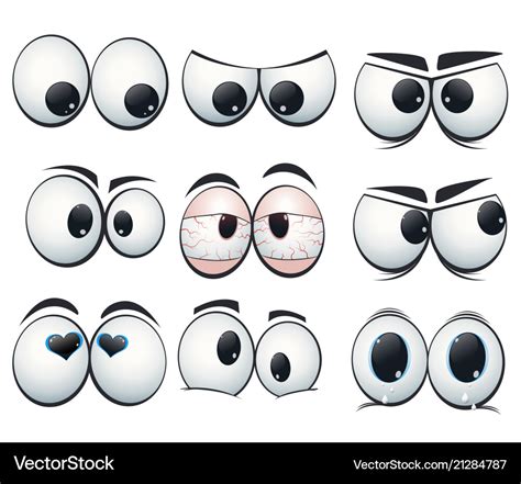 Cartoon Eyes With Different Expressions Stock Vector Colourbox | ubicaciondepersonas.cdmx.gob.mx