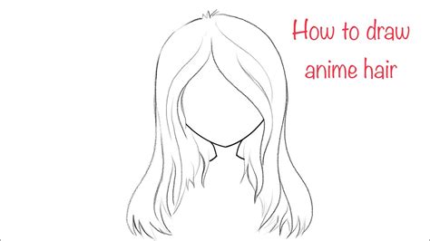 Anime Girl Hair Template