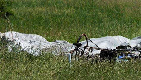 Blimp crashes near U.S. Open after catching fire - CBS News