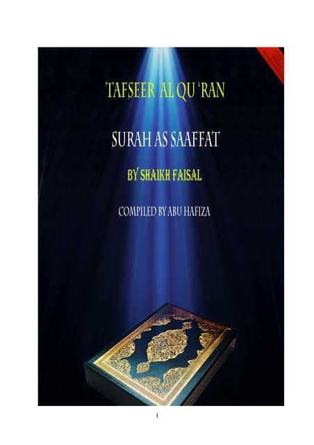 Tafsir surah 37.saffaat (full) (oct 05 2013) | PDF