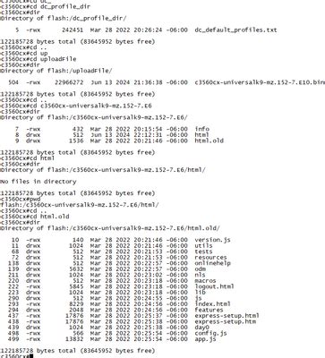 Cisco 3560CX switch WebUI update failed - Cisco Community