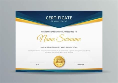 Certificate Templates, Free Certificate Designs | Certificate templates, Graduation certificate ...