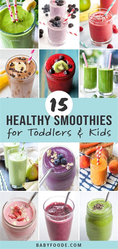 15 Smoothies for Toddlers + Kids (Healthy + Delicious) - 40 Day Shape Up