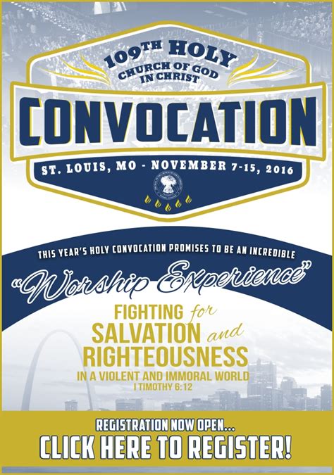 Holy Convocation – Church Of God In Christ