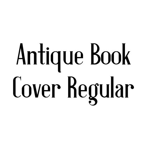 Antique Book Cover Regular | Creazilla