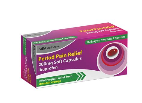 Bells Period Pain Relief 200mg Soft Capsules