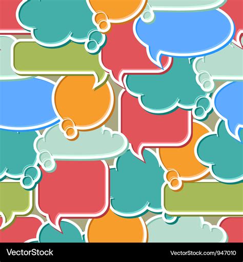 Colorful speech bubbles background Royalty Free Vector Image