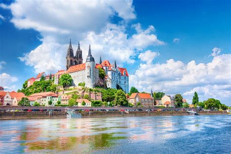 View of Meissen Castle stock image. Image of landmark - 181434533