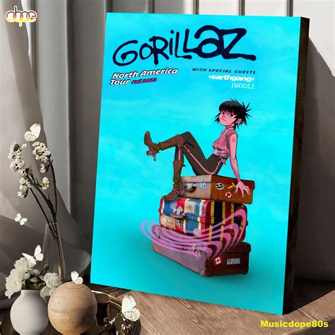 Gorillaz Tour Dates 2022-2023, Gorillaz Are Coming Poster Canvas ...