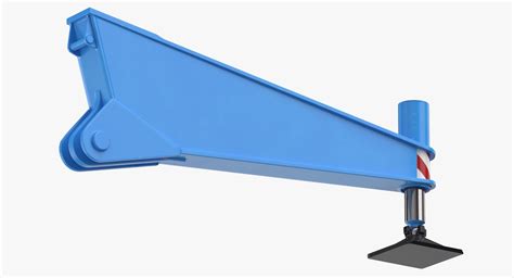 3D crane outrigger 01 blue - TurboSquid 1692486