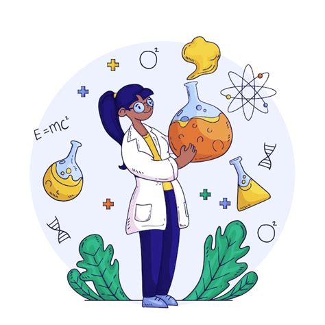 Premium Vector | Hand drawn national science day illustration