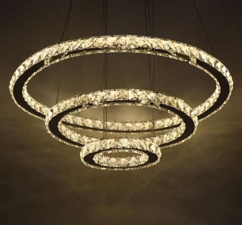 Circular Crystal LED Chandelier – Warmly