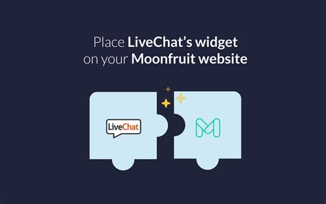 Moonfruit | LiveChat works with Moonfruit