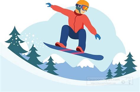 Winter Sports Clipart-snowboarding winter sports clipart