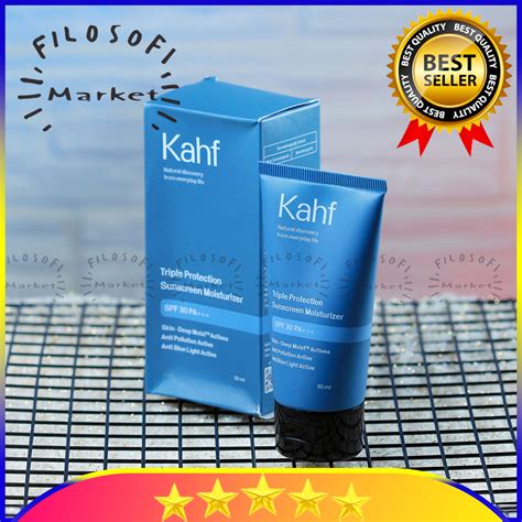 Kahf Triple Protection Sunscreen Moisturizer SPF 30 lindungi kulit dari sinar UVA dan UVB ...