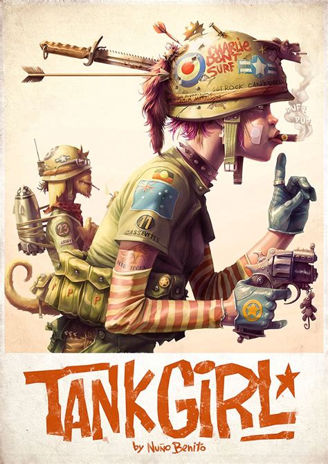 Tank Girl- Poster on Behance Tank Girl Art, Tank Girl Comic, Art Girl ...