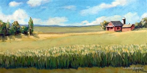 "Corn and Clouds - original farm rural landscape original oil painting ...