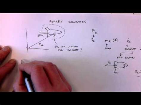 Rocket Equation Derivation - YouTube | Physics, Equation, Mathematics