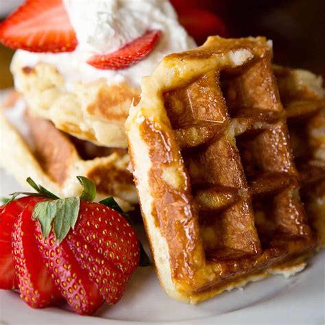 Traditional Belgian Liege Waffle Recipe | Ashlee Marie