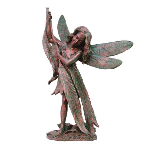 Homestyles 26"H Samantha Willow Fairy in Bronze Patina Home Patio ...