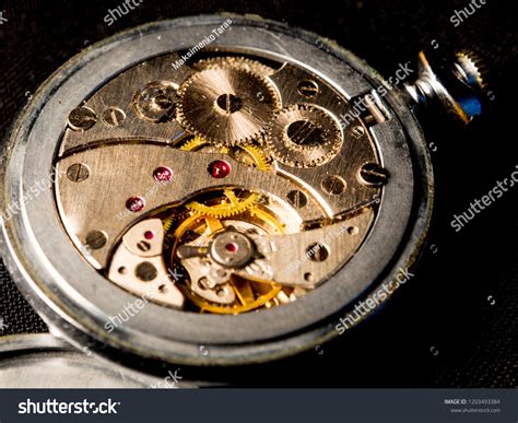 Old Clock Mechanism Vintage Clock Stock Photo 1203493384 | Shutterstock