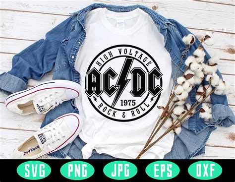 AC/DC High Voltage Svg Rock Band Rock and Roll Malcolm and | Etsy