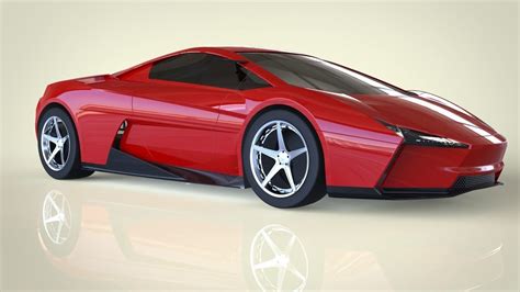 CONCEPT SPORTS CAR free 3D Model OBJ 3DS 3DM IGE IGS IGES STP | CGTrader.com