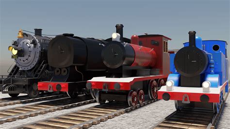 my render my 765,sr q1 ,furness k2 ,lbsc e2,locomotive models (yes i know the e2 is colored like ...