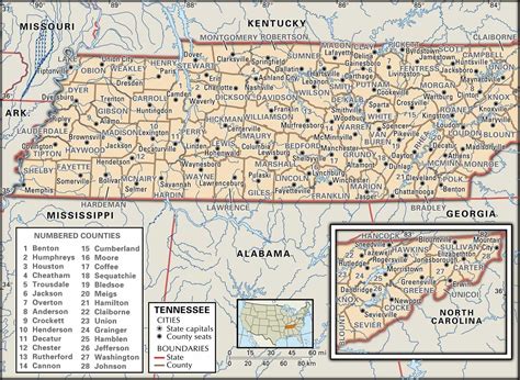 Historical Facts of the State of Tennessee Counties Guide