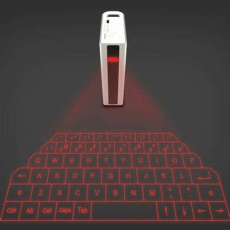 4-in-1 Virtual Laser Projection Keyboard Mouse + Speaker + Power Bank