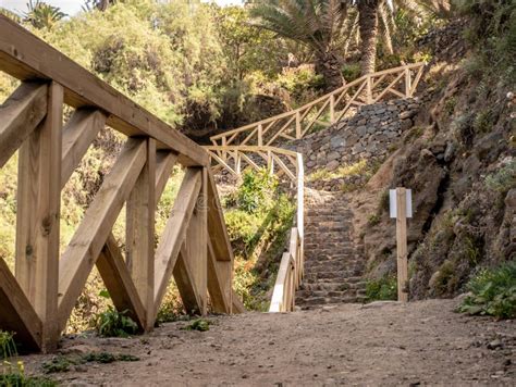 Big Hiking Trail in the Canary Islands Stock Photo - Image of light ...