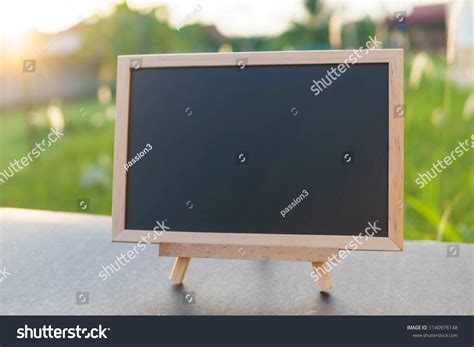 Blank Black Wooden Sign Board Over Stock Photo 1140976148 | Shutterstock