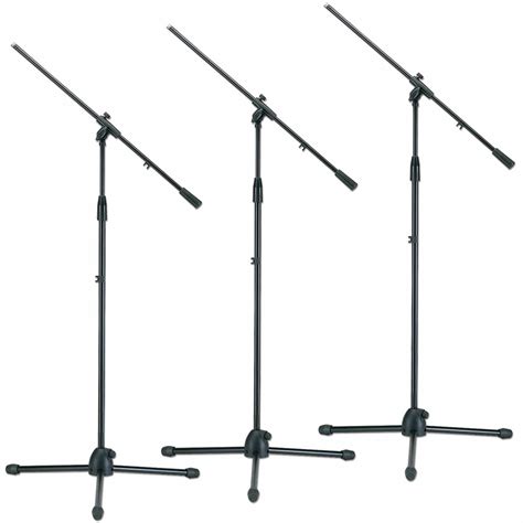 Tripod Microphone Stand with Boom Arm Triple Pack | PSSL ProSound and Stage Lighting