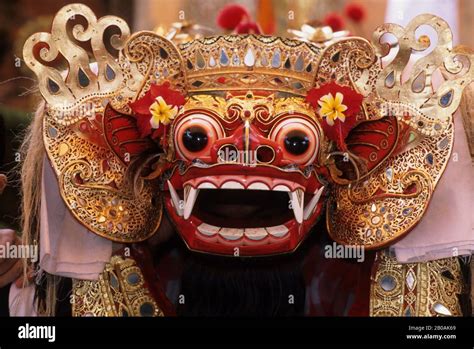 INDONESIA, BALI, BARONG DANCE, BARONG MASK Stock Photo - Alamy